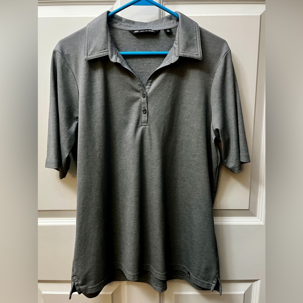 Travis Mathew Light Gray Polo Shirt